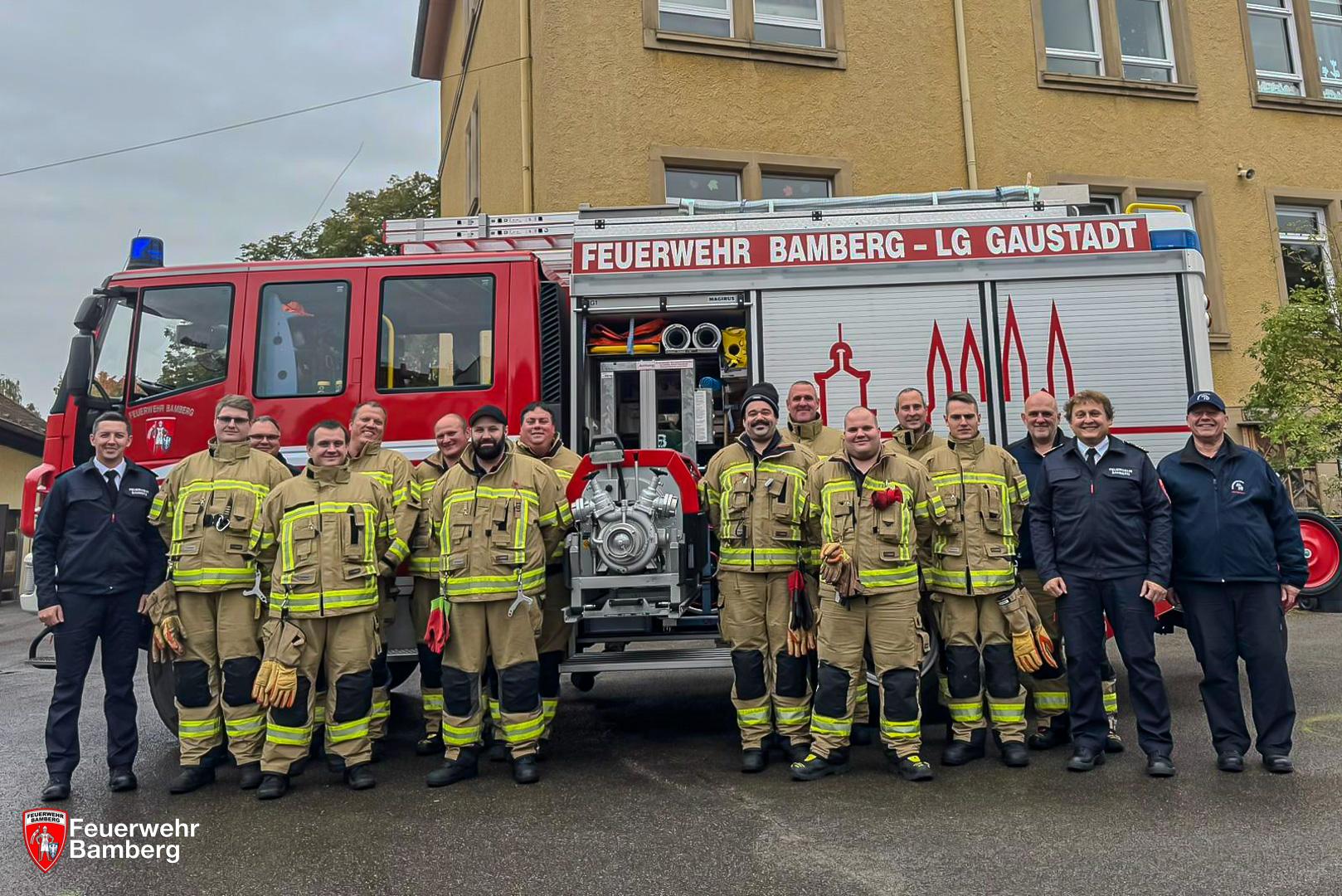 Mit Wissen und Technik für die Sicherheit: Feuerwehr Bamberg bildet neue Maschinisten aus